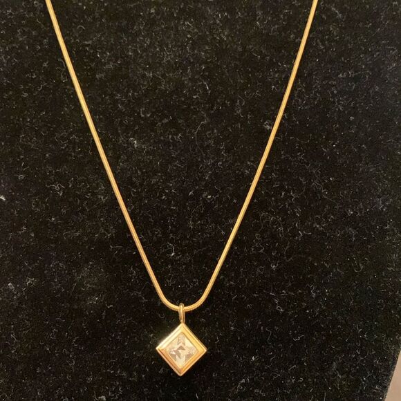 Simple rhinestone necklace - Picture 1 of 5